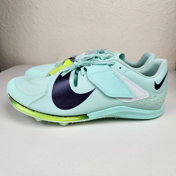 Nike Air Zoom LJ Elite Mint Foam Volt DR9924-300 Track Spikes Men’s Size 12 - Picture 3 of 12